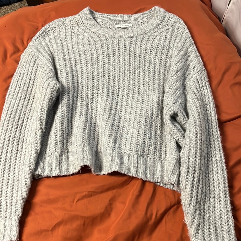 American Eagle Gray Sweater Medium
